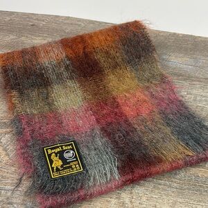 Vintage Royal Scot Multicolor Mohair | Wool Scarf 9.5” X 44”
